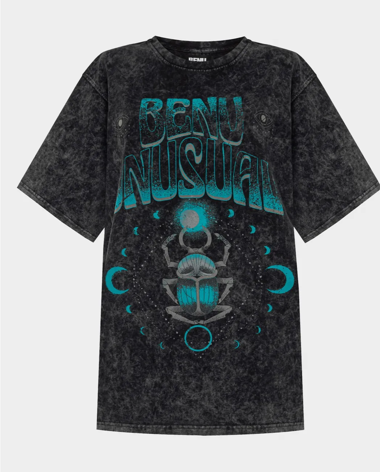 Bawełniany t-shirt oversize SCARAB