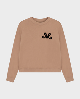 Camelowa bluza z monogramem Velena - Image #0