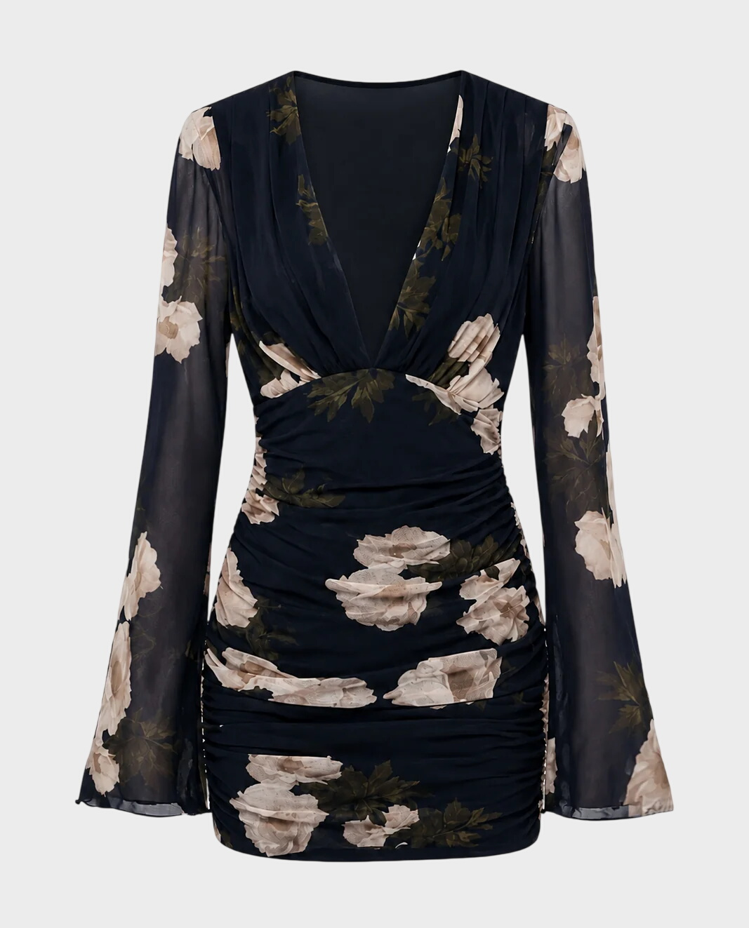Mini sukienka w kwiaty Ravelle Midnight Bloom - Image #0