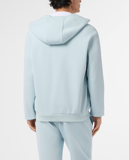 Błękitna bluza z kapturem Pique - Image #2