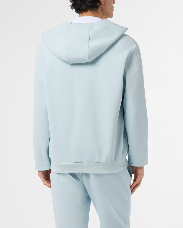 Błękitna bluza z kapturem Pique - Image #2