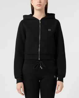 Czarna bluza z żakardowym monogramem - Image #2