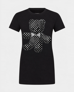 Czarny t-shirt Stass Teddy Pure Fit - Image #0