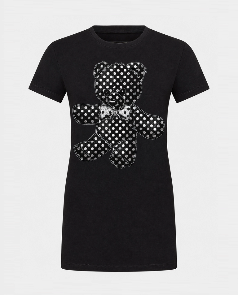 Czarny t-shirt Stass Teddy Pure Fit