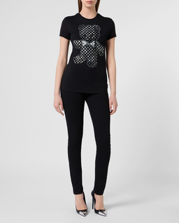Czarny t-shirt Stass Teddy Pure Fit - Image #1