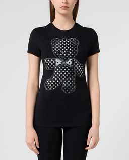Czarny t-shirt Stass Teddy Pure Fit - Image #2