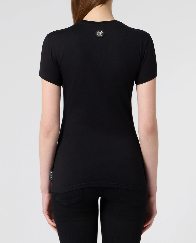 Czarny t-shirt Stass Teddy Pure Fit - Image #3