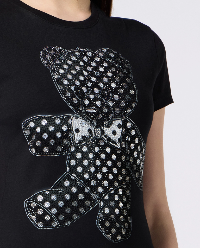 Czarny t-shirt Stass Teddy Pure Fit - Image #4