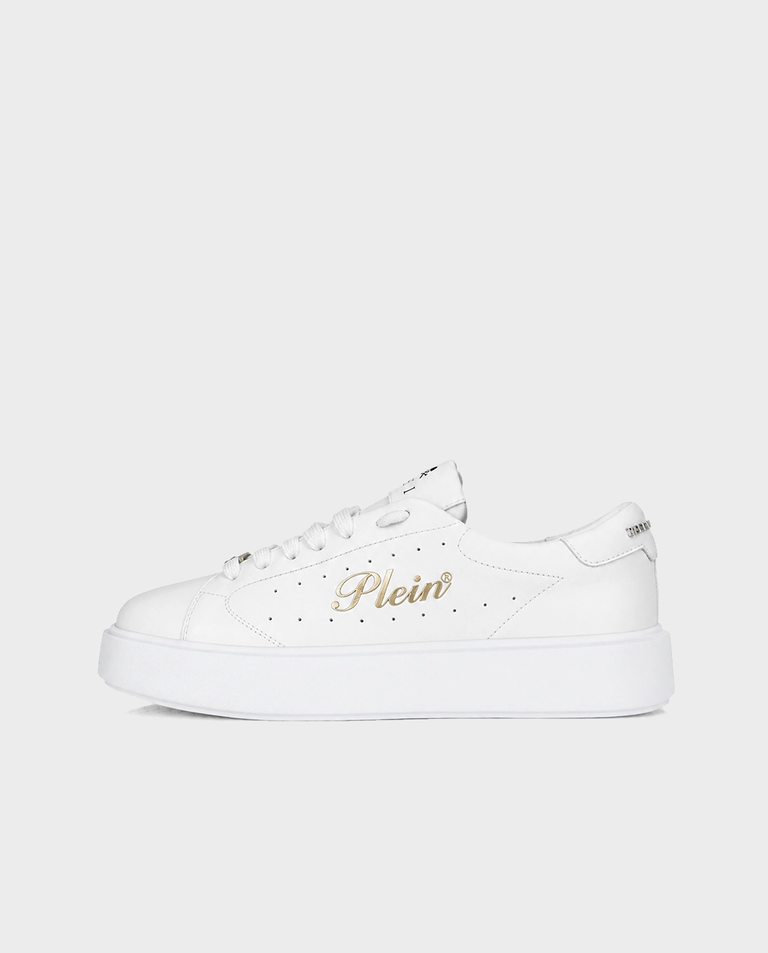Białe sneakersy Low-Top Signature - Image #3