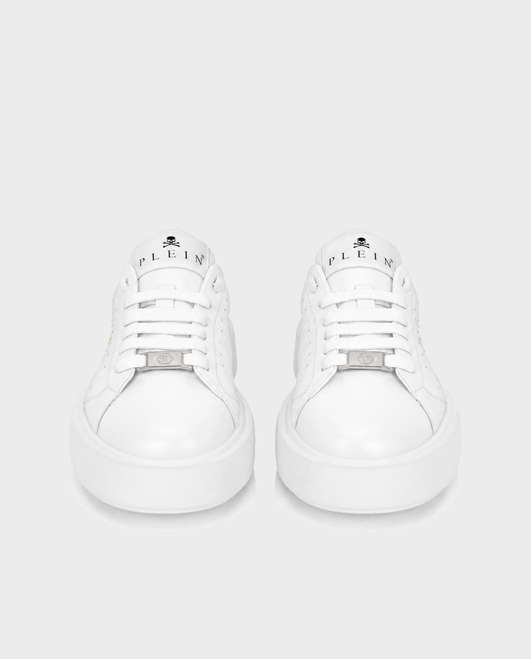 Białe sneakersy Low-Top Signature - Image #4