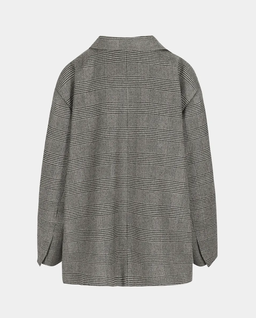 Szara marynarka oversize w kratę Anouk - Image #2