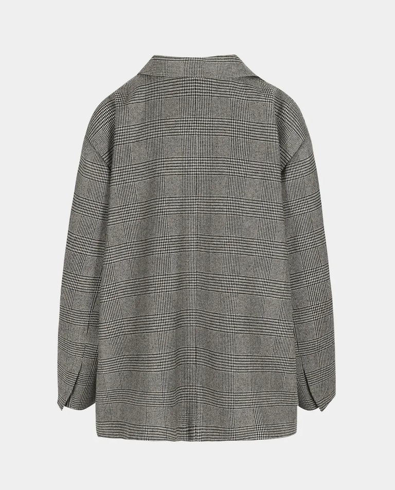 Szara marynarka oversize w kratę Anouk - Image #2