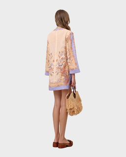 Lniana sukienka w kwiaty Indra Tunic Mini - Image #3