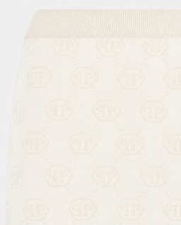 Mini spódnica z żakardowym monogramem - Image #1