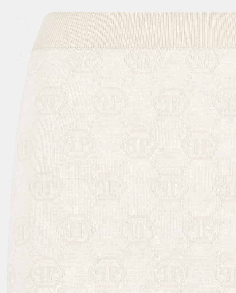 Mini spódnica z żakardowym monogramem