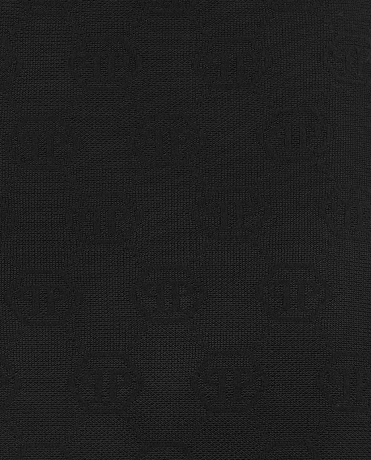 Czarna spódnica z żakardowym monogramem - Image #1