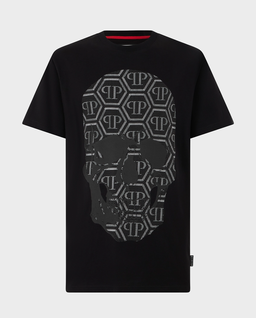 Czarny t-shirt Skull Monogram - Image #0