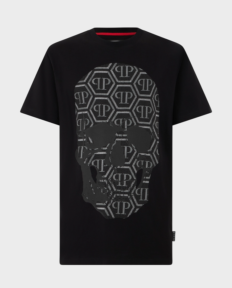 Czarny t-shirt Skull Monogram