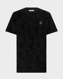 Czarny t-shirt All-Over Dollar - Image #0