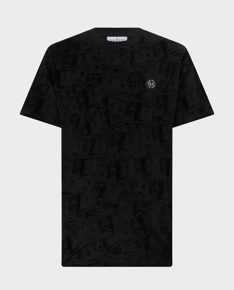 Czarny t-shirt All-Over Dollar