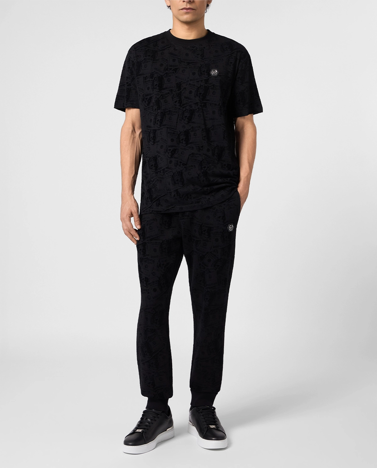 Czarny t-shirt All-Over Dollar