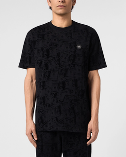 Czarny t-shirt All-Over Dollar - Image #2
