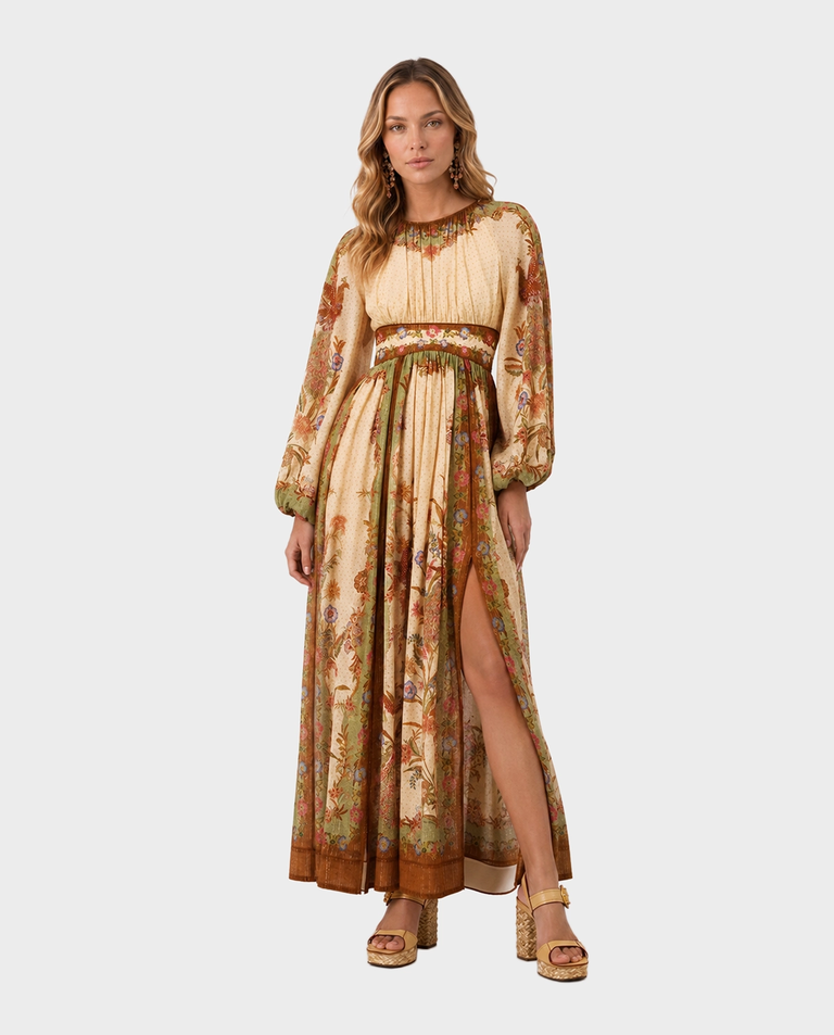 Sukienka w kwiaty Indra Maxi