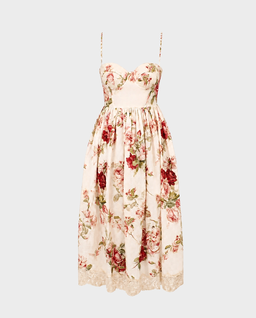Sukienka w kwiaty Roselight Midi - Image #0
