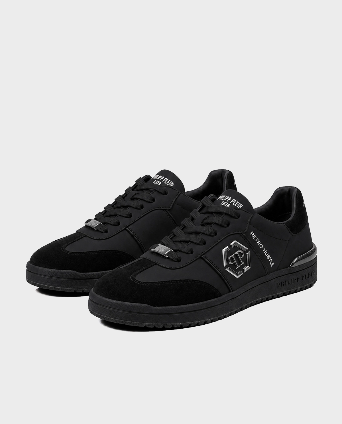 Czarne sneakersy Retro Hustle Bicolor - Image #1