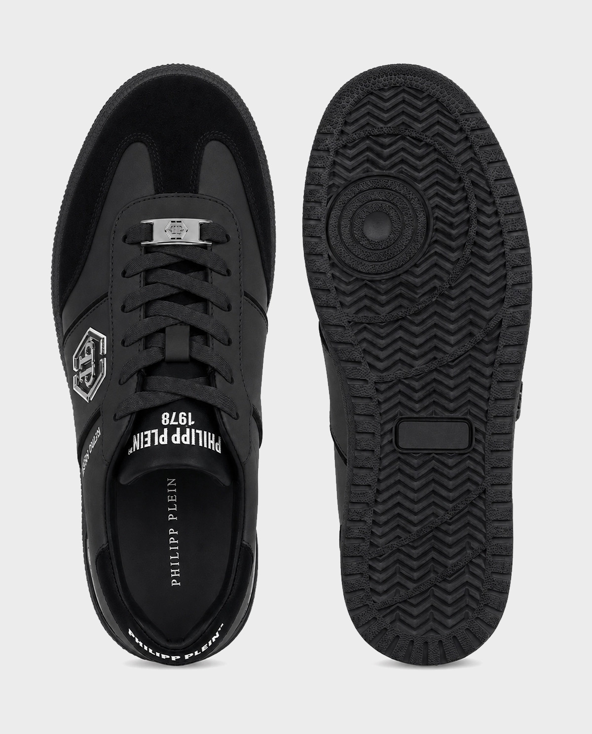 Czarne sneakersy Retro Hustle Bicolor - Image #4