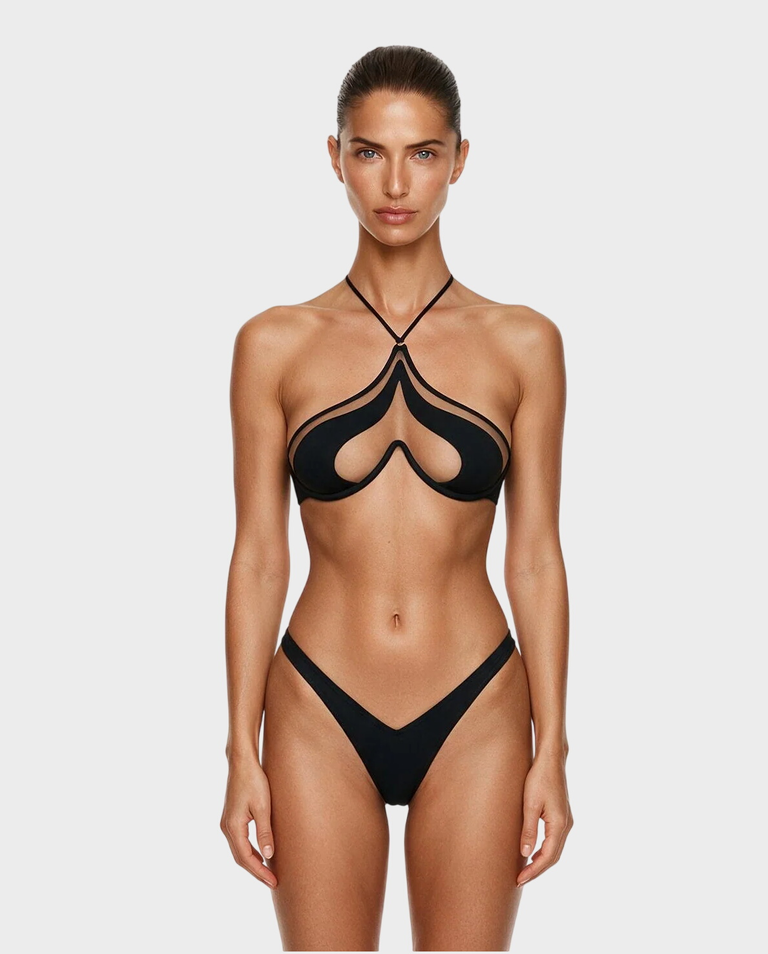 Czarny top od bikini Mia