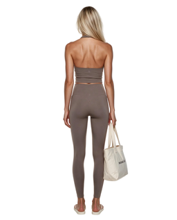 Brązowy top Halter - Image #3
