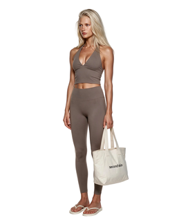 Brązowy top Halter - Image #4