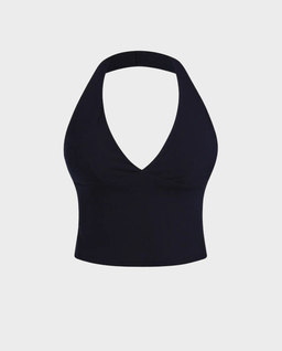 Czarny top Halter - Image #0