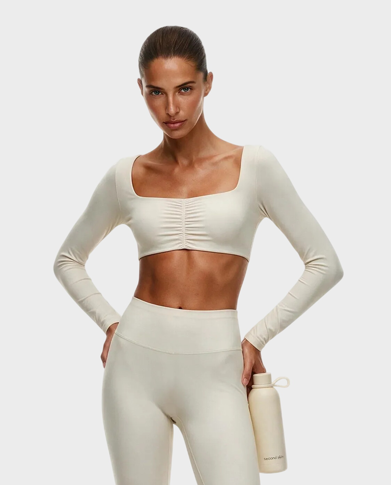 Kremowy top Long Sleeve