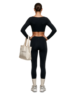 Czarny top Long Sleeve - Image #2