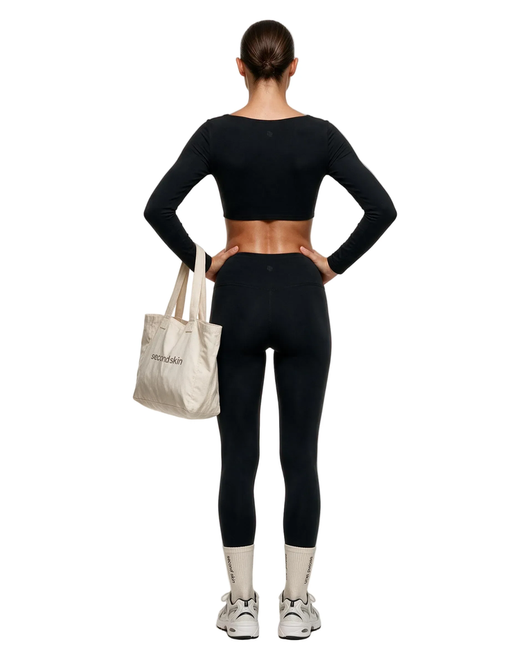 Czarny top Long Sleeve - Image #2
