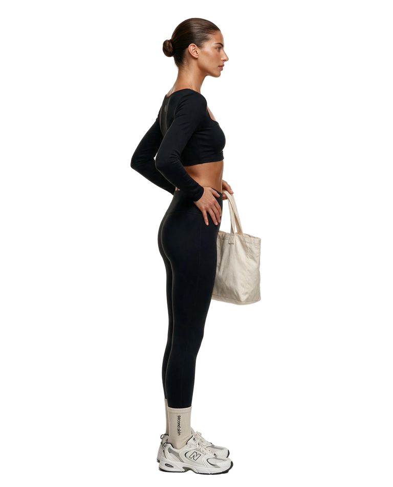 Czarny top Long Sleeve - Image #4