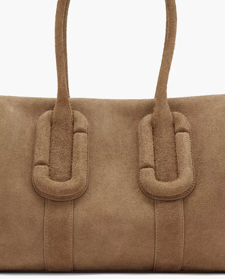 Zamszowa torebka Babe City Tote - Image #3