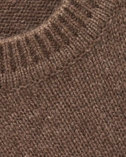 Kaszmirowy brązowy sweter Cheyla - Image #4