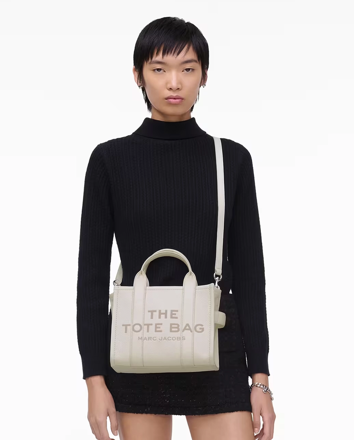 Kremowa torba na ramię The Tote Small - Image #1
