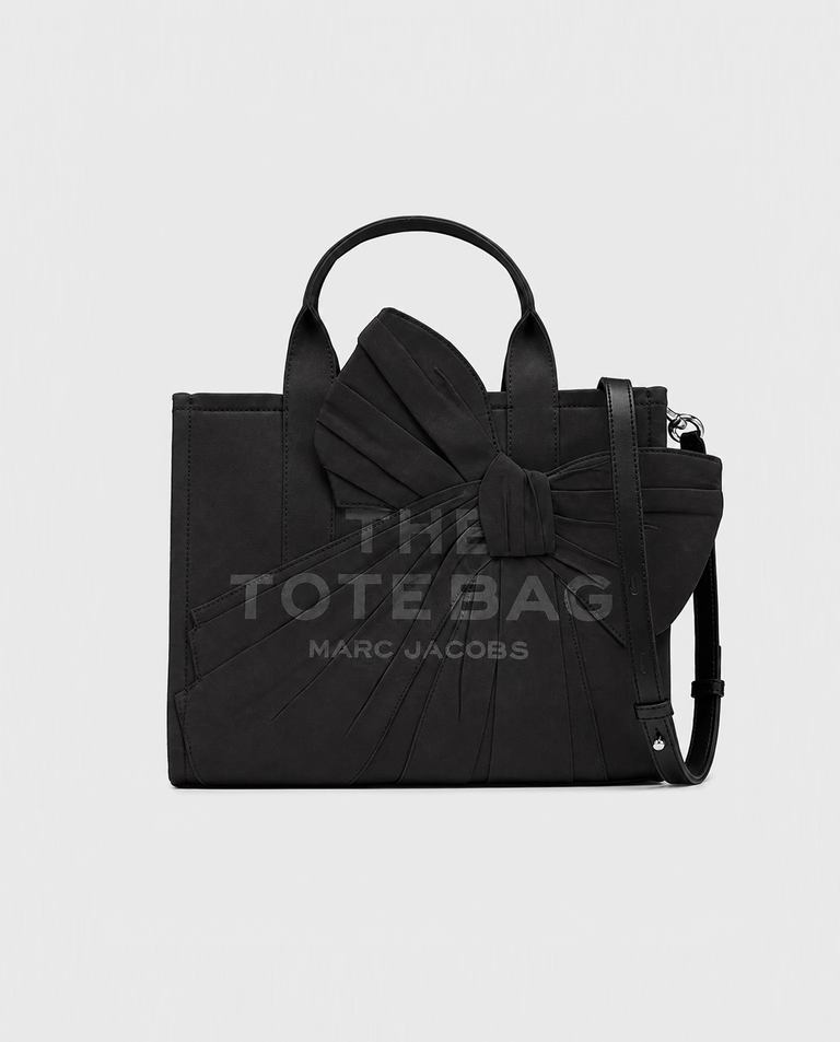 Czarna torba Bow Canvas Medium Tote
