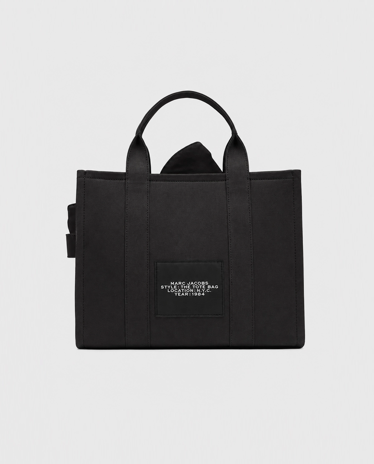 Czarna torba Bow Canvas Medium Tote - Image #2