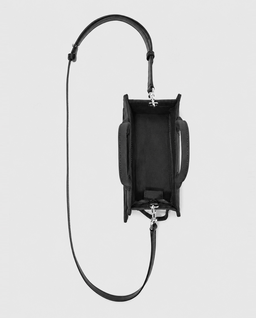 Czarna torba Bow Canvas Crossbody Tote - Image #2
