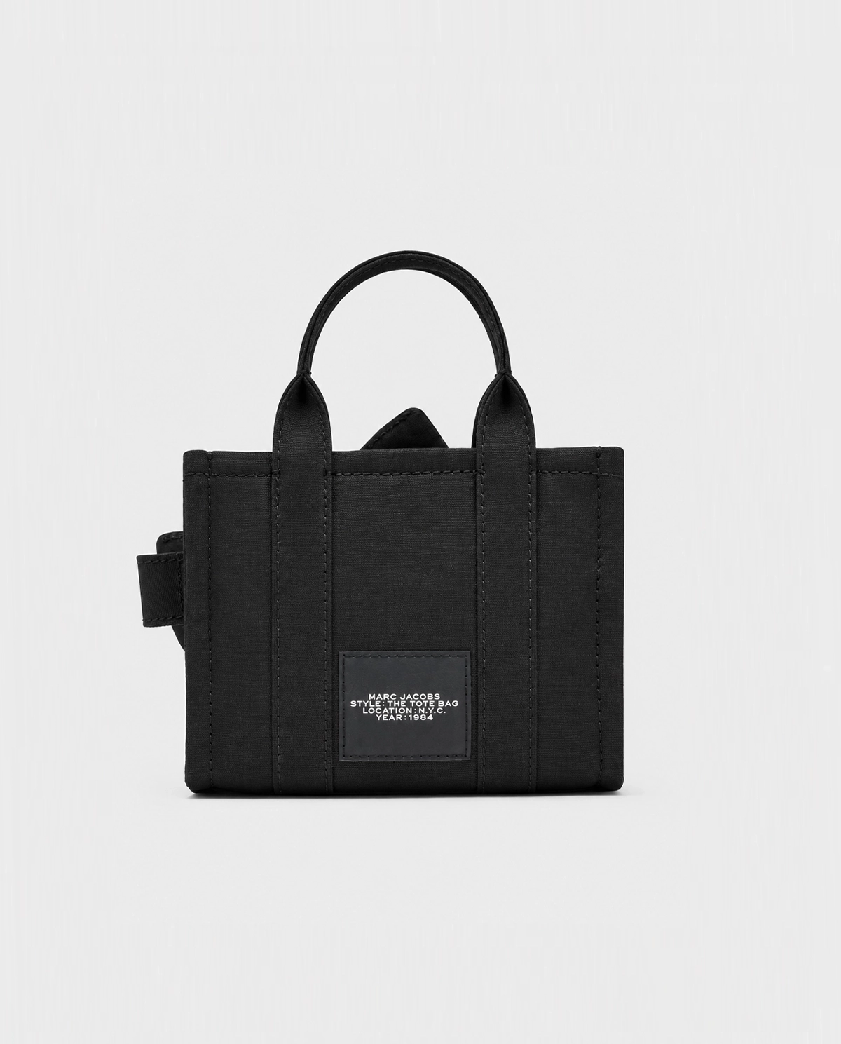 Czarna torba Bow Canvas Crossbody Tote - Image #3