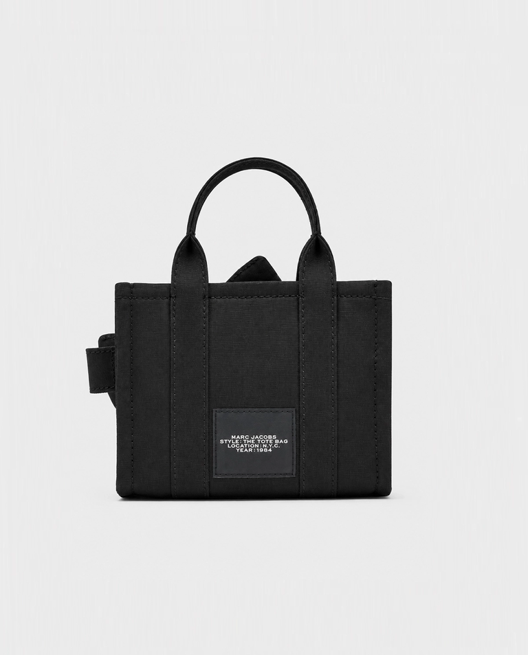 Czarna torba Bow Canvas Crossbody Tote - Image #3