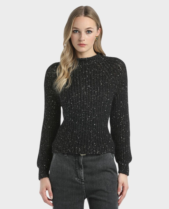Czarny sweter Ciglia