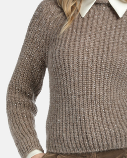 Beżowy sweter Ciglia - Image #3