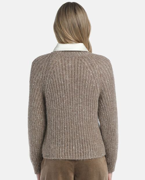 Beżowy sweter Ciglia - Image #2