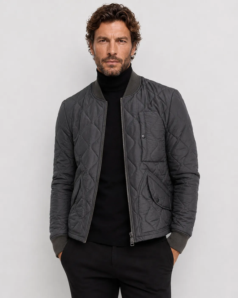 Pikowana kurtka bomber